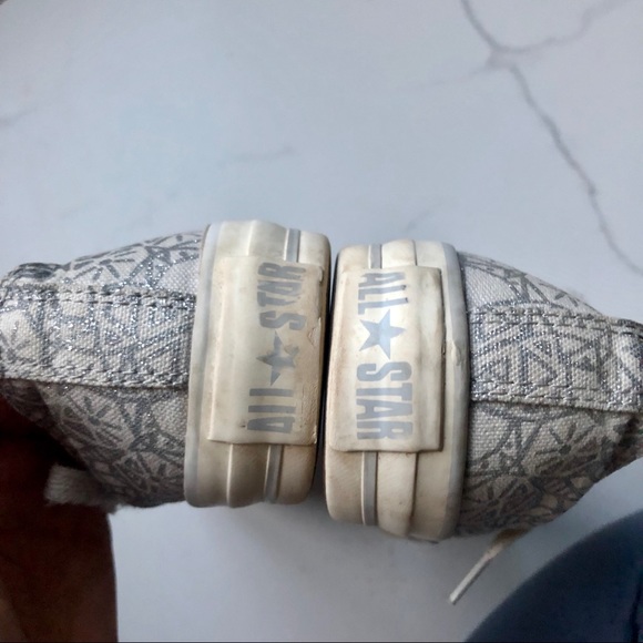 Converse All Star Gray Silver Print - Picture 4 of 10